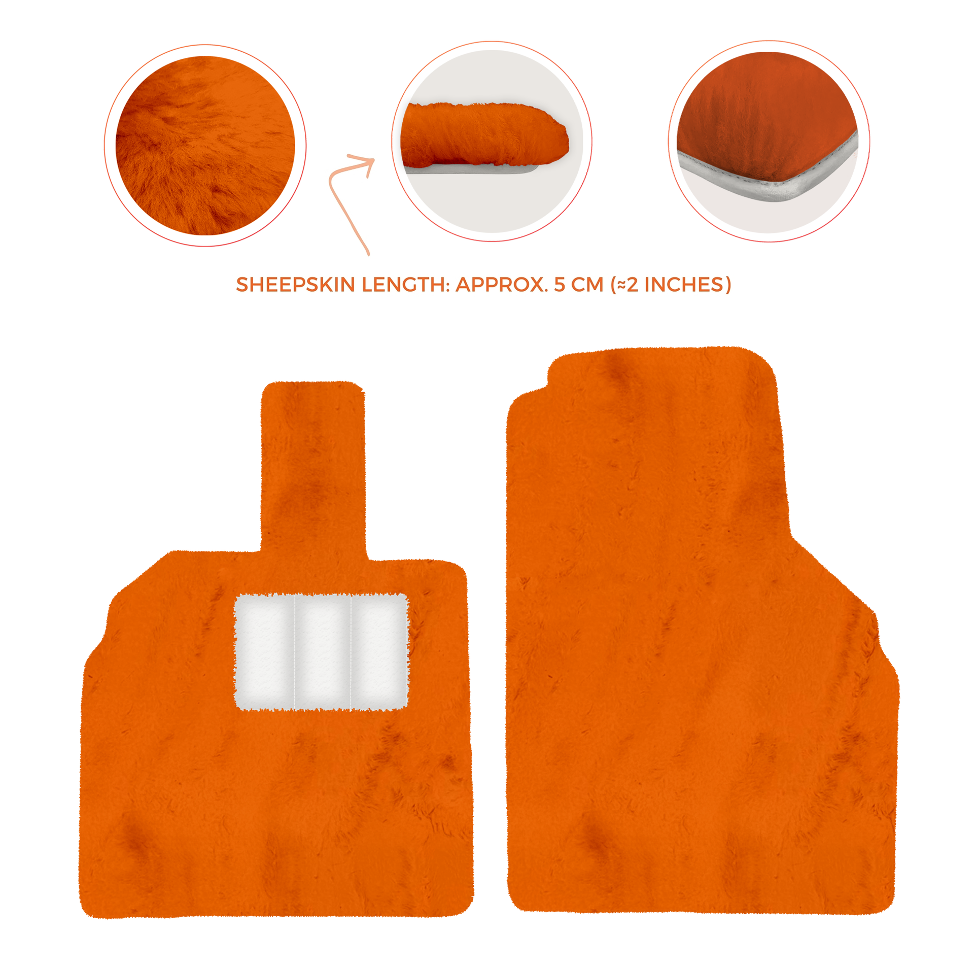 Luxury Sheepskin Floor Mats for Lamborghini Urus (2018-2026)