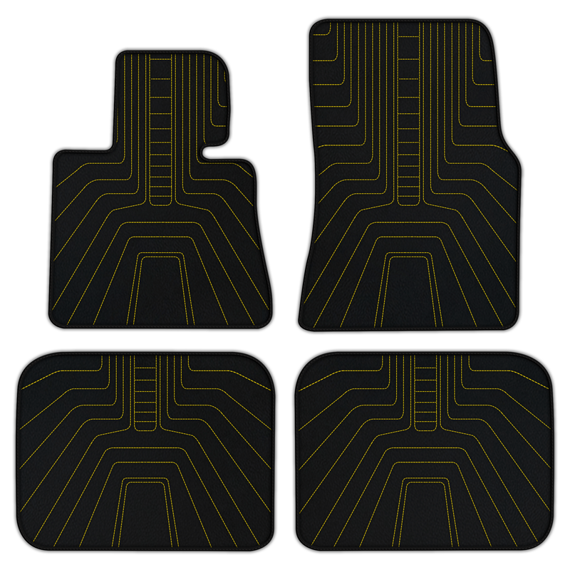 Customizable Leather Floor Mats with AW12 Pattern for Rolls Royce Phantom Sedan (2003-2016)
