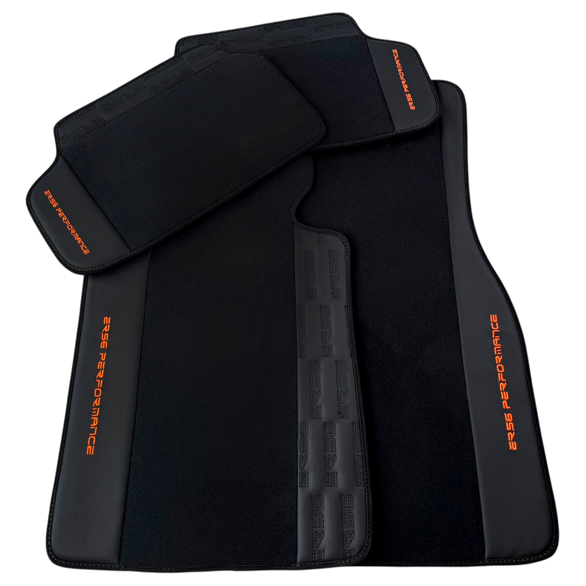 Black Car Floor Mats with Leather for BMW i8 Series l12 I15