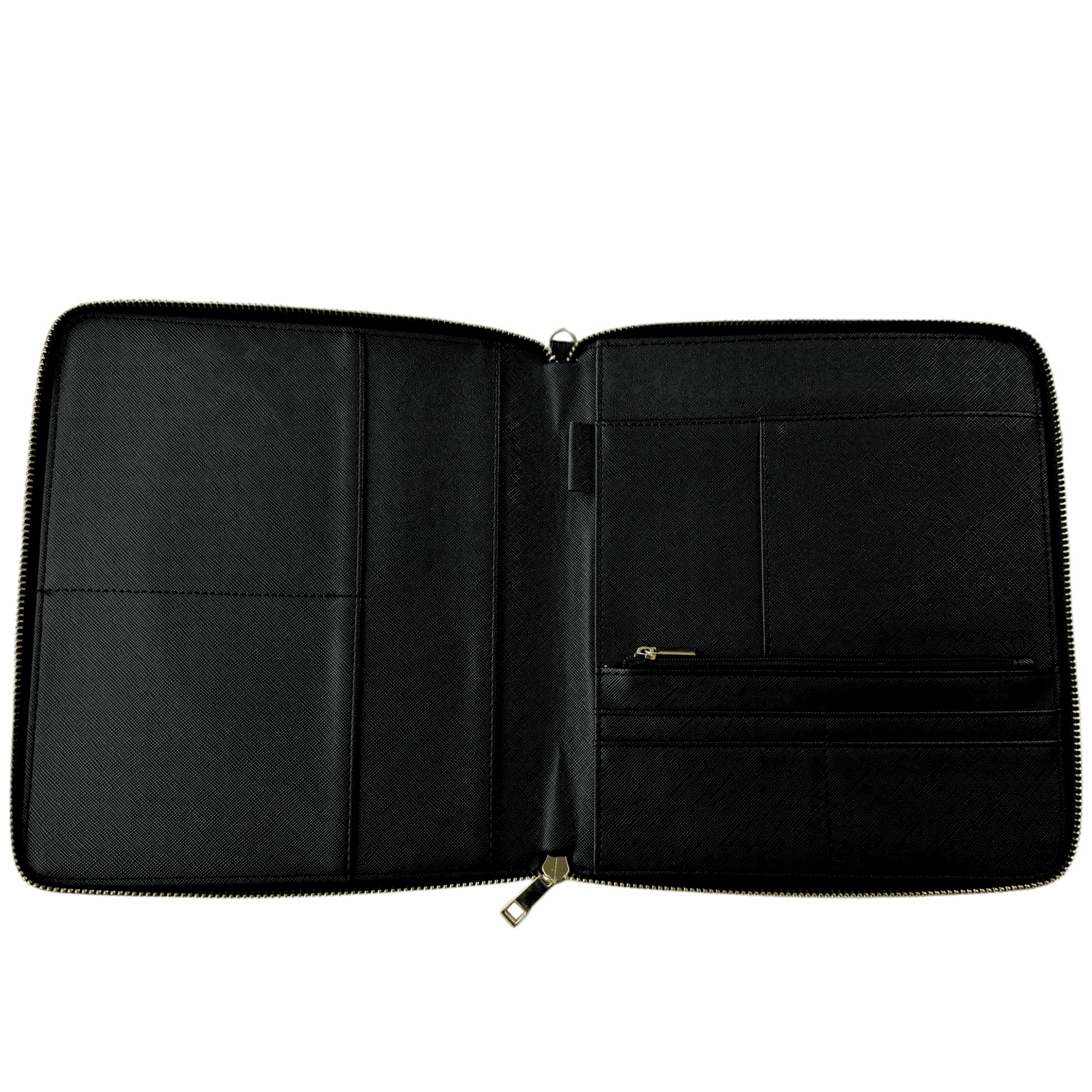 Black Leather AutoWin Document Holder with Golden Logo - AutoWin