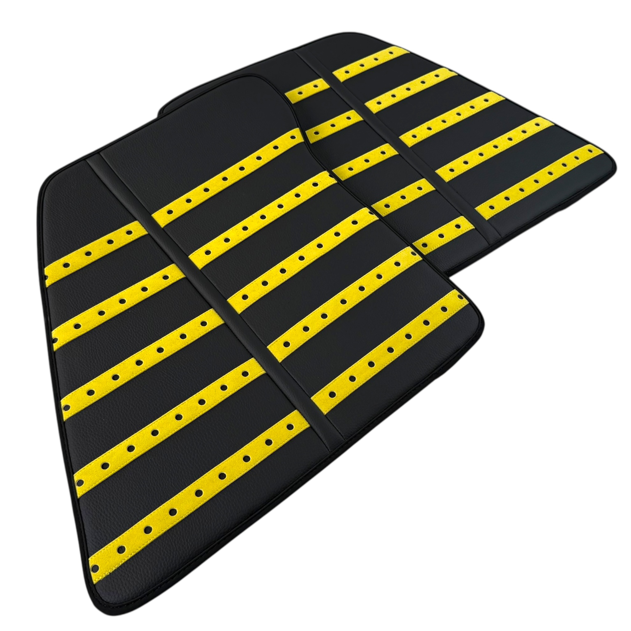 Premium Gray Leather Floor Mats for Ferrari SF90 Stradale (2019-2024)