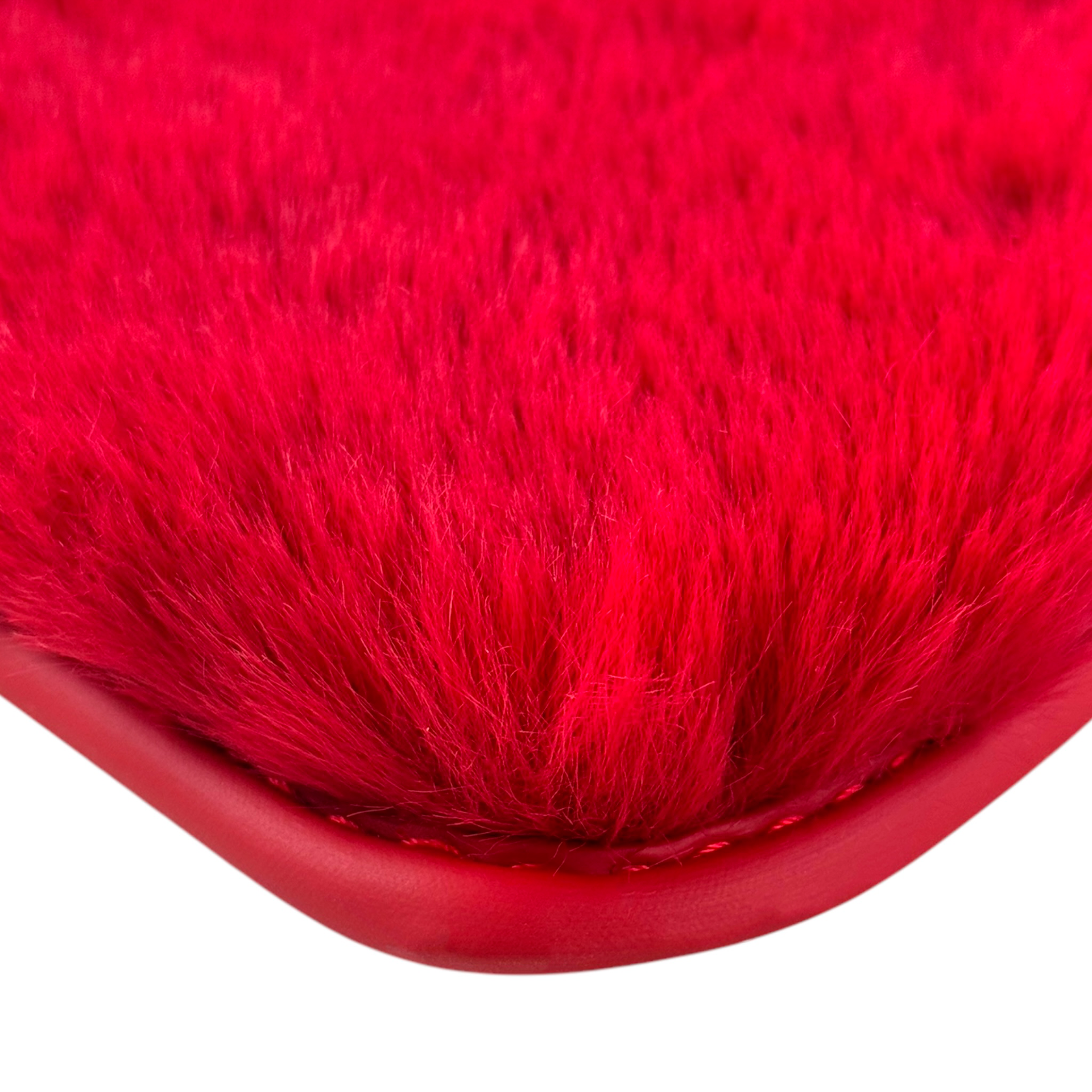 Red Sheepskin Floor Mats For Rolls Royce Ghost Series II (2021-2024) ER56 Design Brand