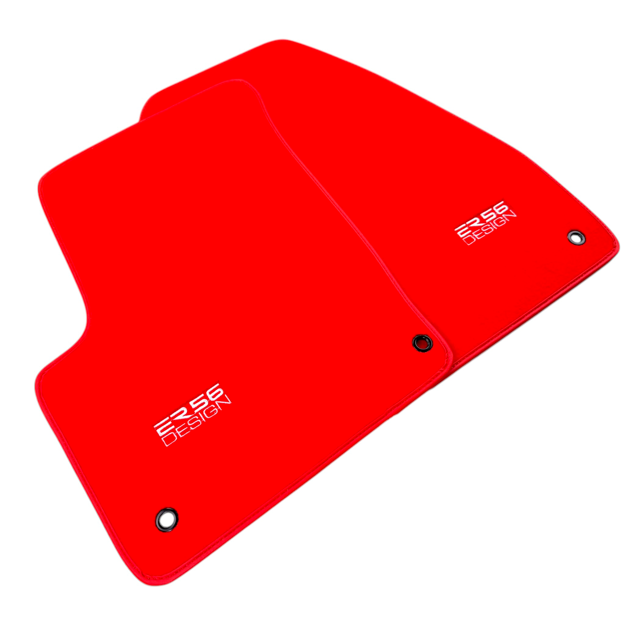 Red Floor Mats for Chevrolet Captiva C100 7-Seater (2006-2011) by ER56 Design