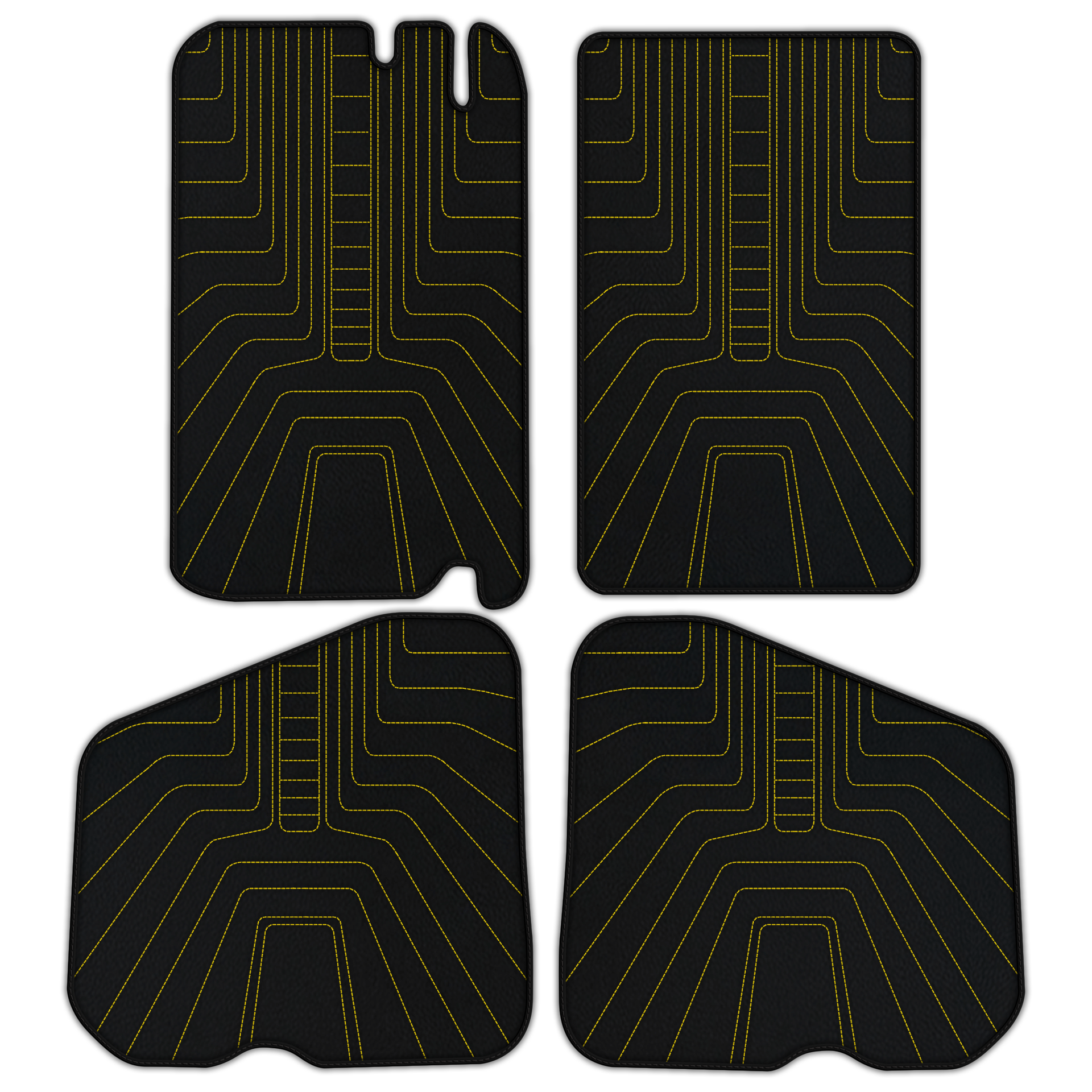 Customizable Leather Floor Mats with AW12 Pattern for Rolls Royce Shadow (1965-1977) - AutoWin