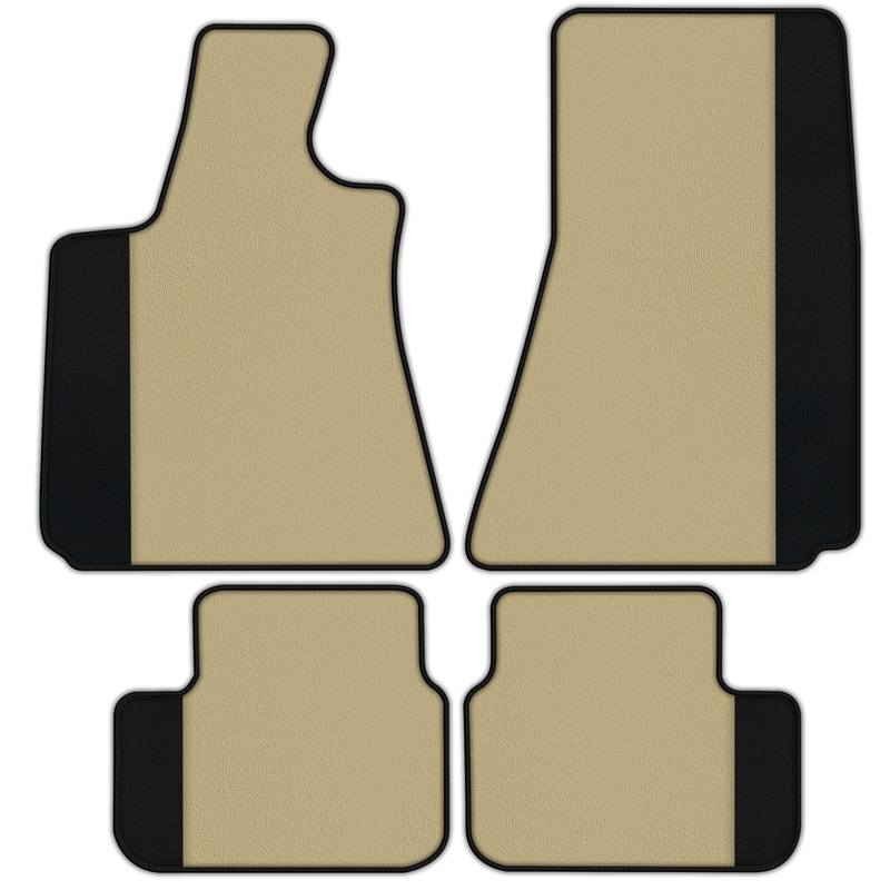 Customizable Floor Mats From Carpet With Leather for Maserati Coupe (2001-2007)