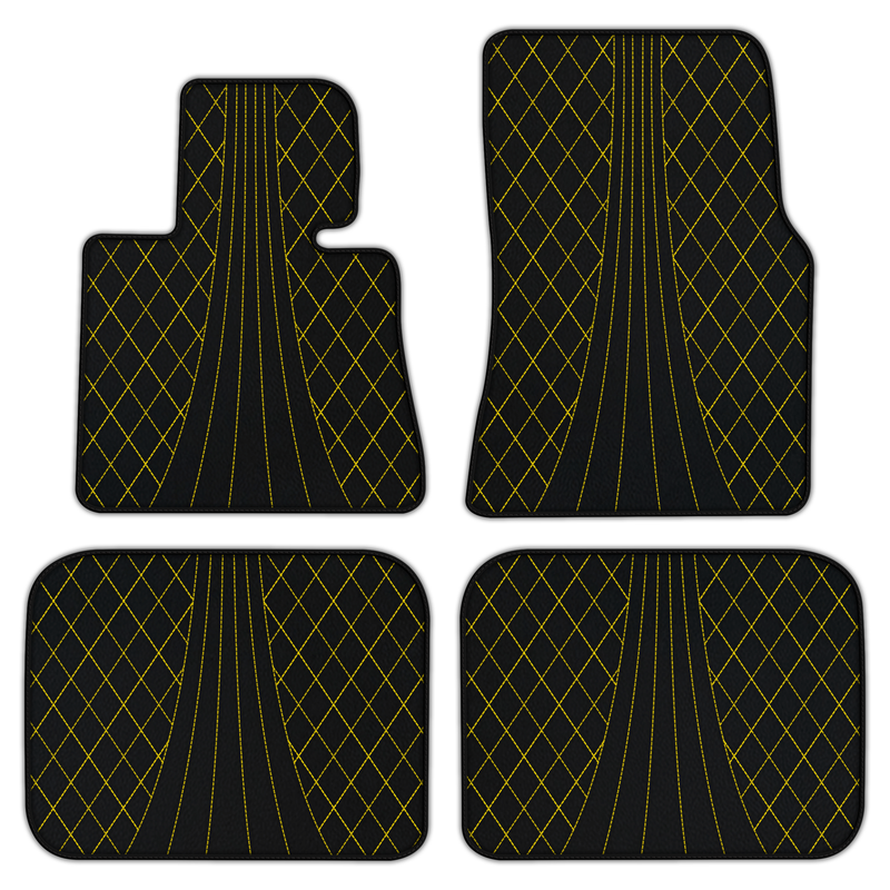 Customizable Leather Floor Mats with AW14 Pattern for Rolls Royce Phantom Sedan (2003-2016)