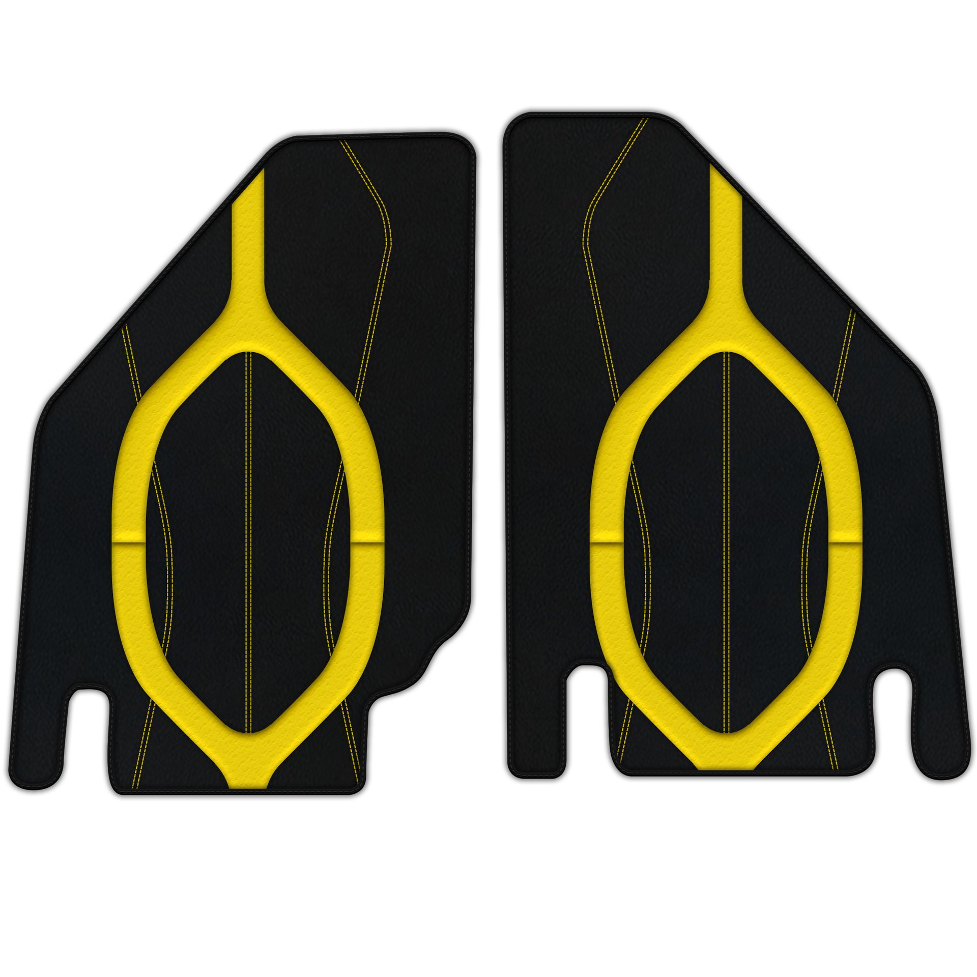 Customizable Leather Floor Mats with AW21 Pattern for Lamborghini Countach (1974–1990) - AutoWin