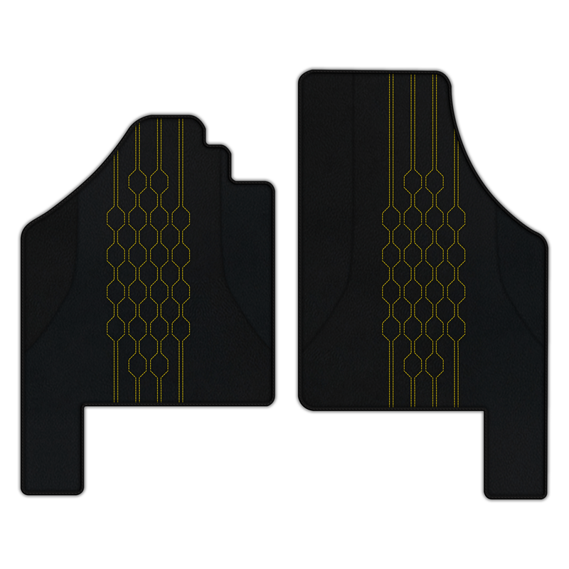 Customizable Leather Floor Mats with AW19 Pattern for Lamborghini Murcielago (2001-2010)