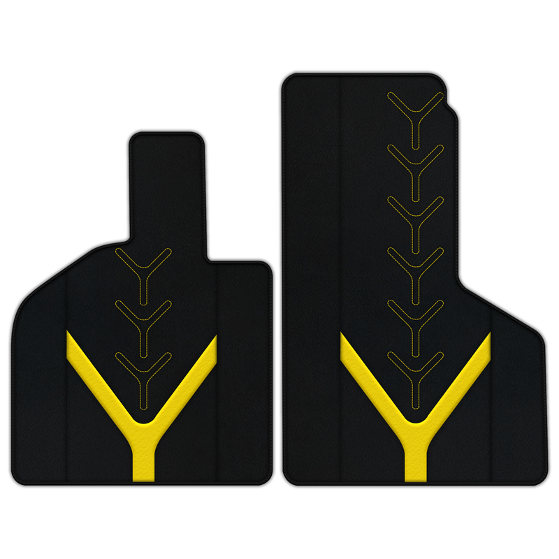 Customizable Leather Floor Mats with AW25 Pattern for Lamborghini Huracan Sterrato (2023-2024)