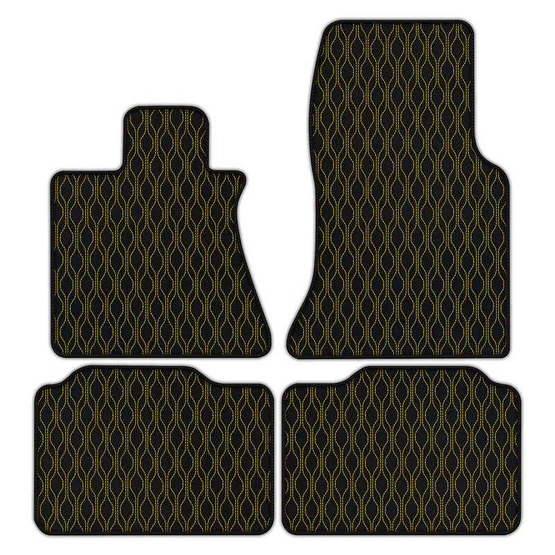 Customizable Leather Floor Mats with AW10 Pattern for Rolls Royce Phantom VIII (2017-2024)