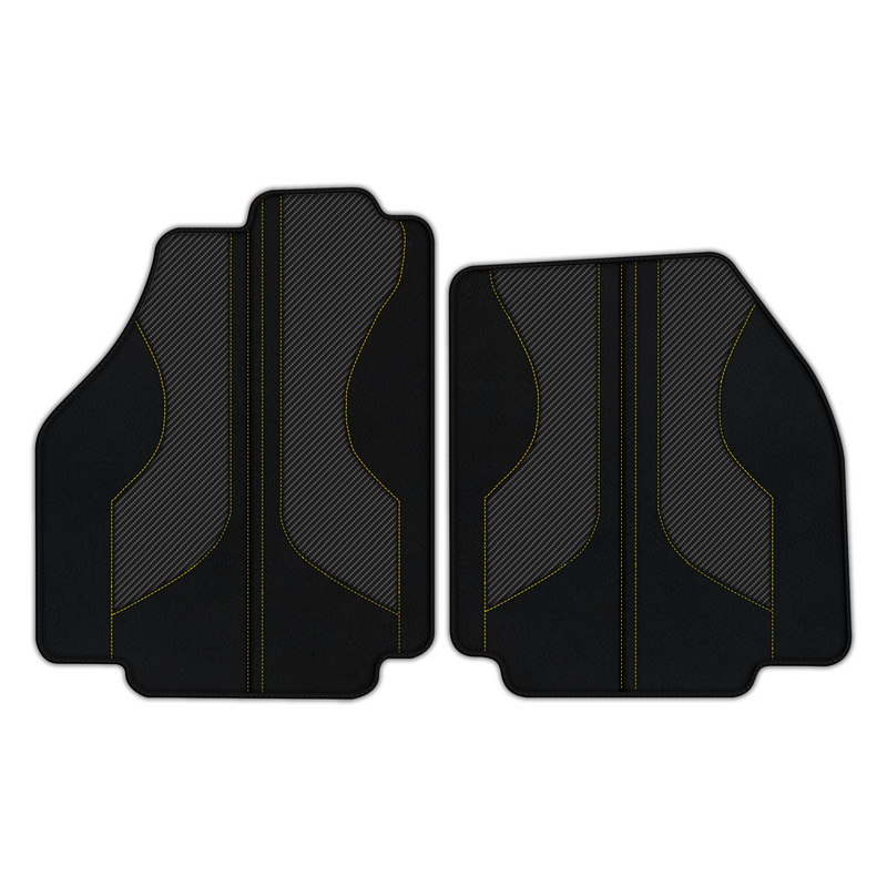 Customizable Leather Floor Mats with Pattern ER56 V2 Edition for Ferrari F8 Spider (2019-2023)