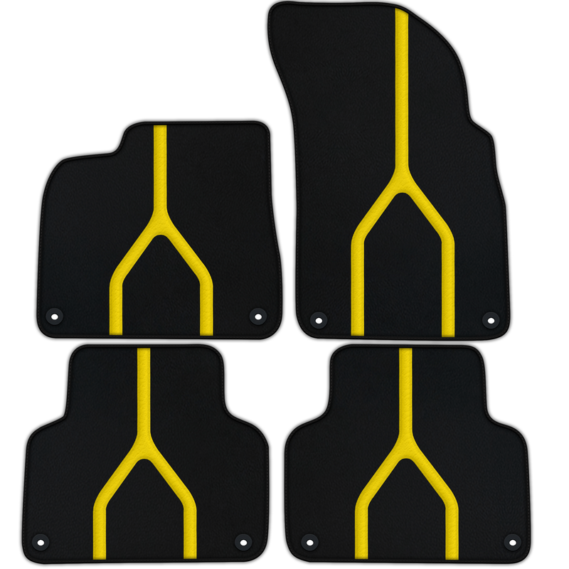 Customizable Floor Mats From Carpet with Leather A56 Pattern for Lamborghini Urus (2018-2024)