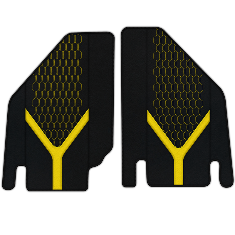 Customizable Leather Floor Mats with AW26 Pattern for Lamborghini Countach (1974–1990)