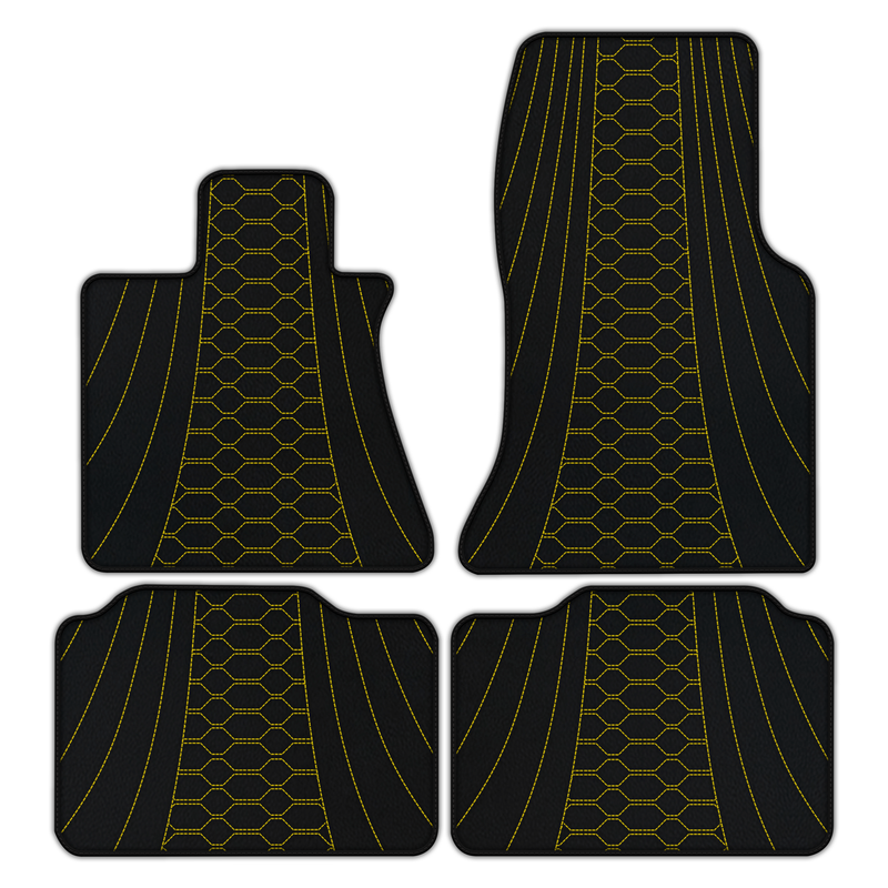 Customizable Leather Floor Mats with AW36 Pattern for Rolls Royce Phantom VIII (2017-2024)