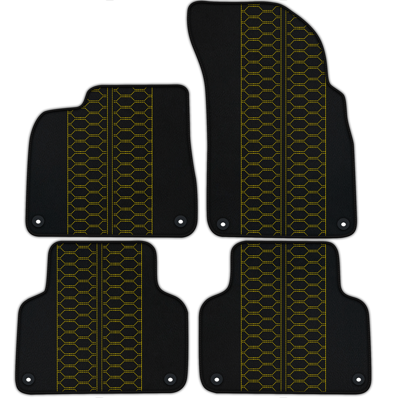 Customizable Leather Floor Mats with AD1 Pattern for Audi A1 - 5-door Hatchback (2010-2018)