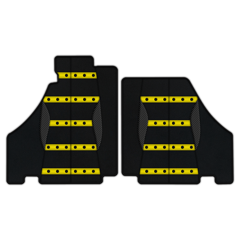 Customizable Leather Floor Mats with AW22 Pattern for Ferrari F430 (2004-2009)