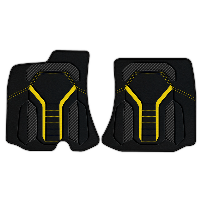 Customizable Leather Floor Mats with AW47 Pattern for Ferrari Portofino (2018–2023)