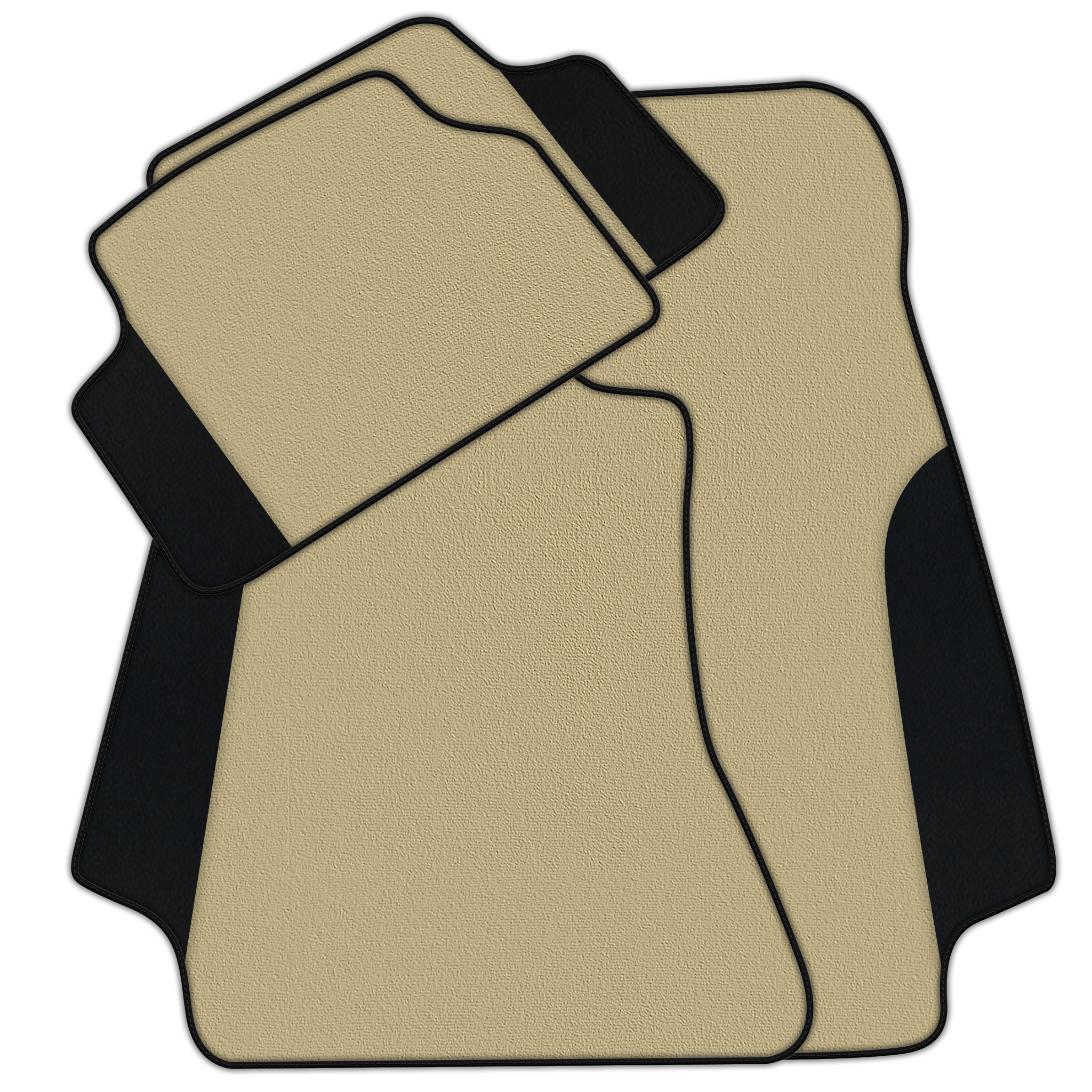 Customizable Floor Mats From Carpet With Leather for Mercedes Benz A-Class W177 Sedan (2019-2023)