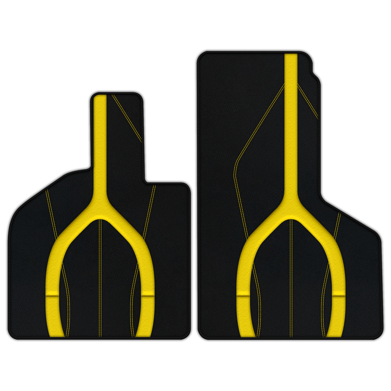 Customizable Leather Floor Mats with AW21 Pattern for Lamborghini Huracan Perfomante (2017-2019)