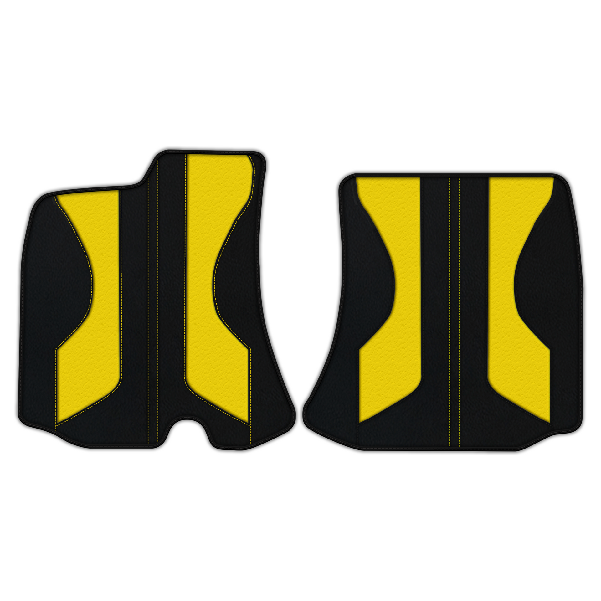 Alfombrillas de cuero personalizables con patrón de doble - AutoWin