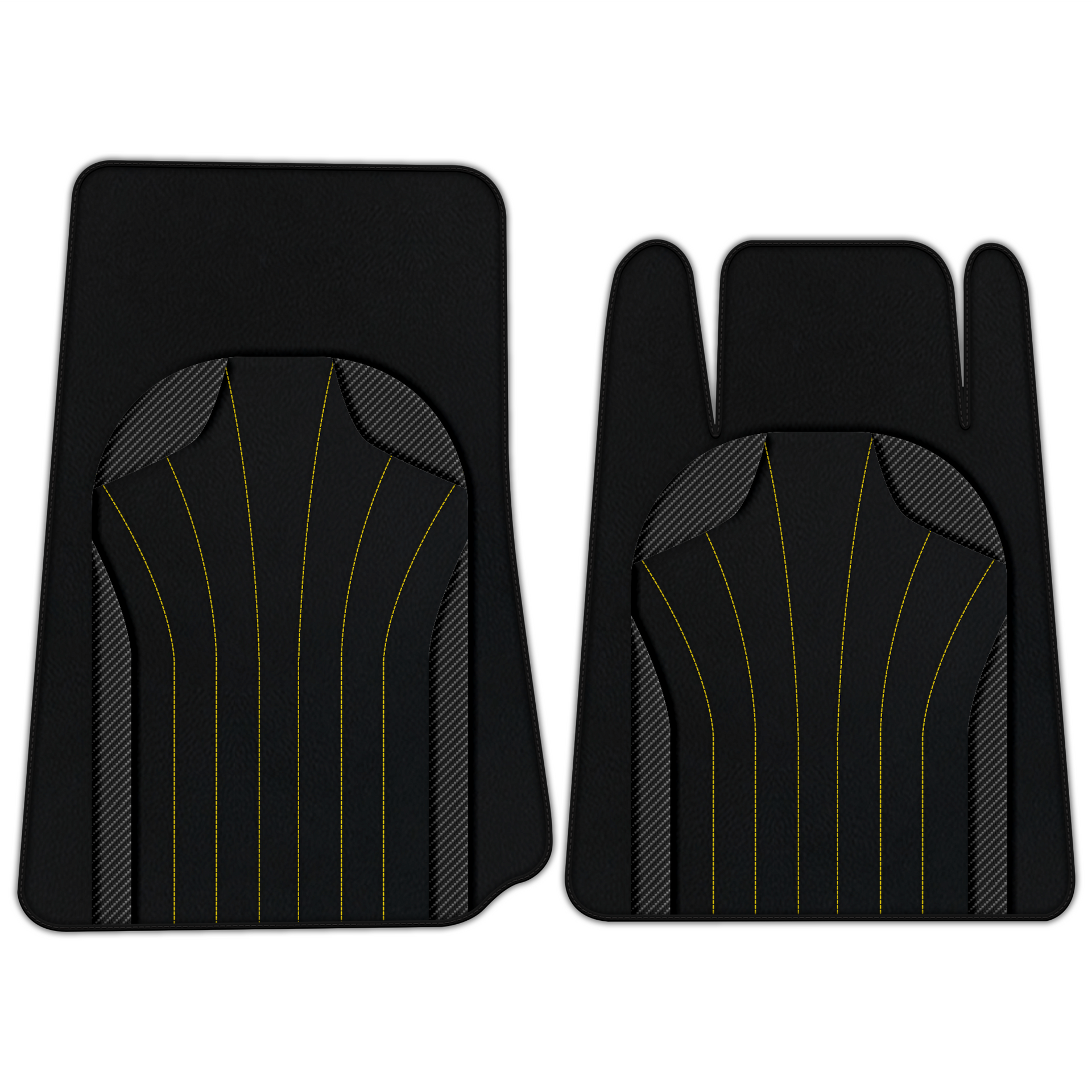 Custom Leather Mats for Lamborghini Espada 1968-1978 - AW27 Design