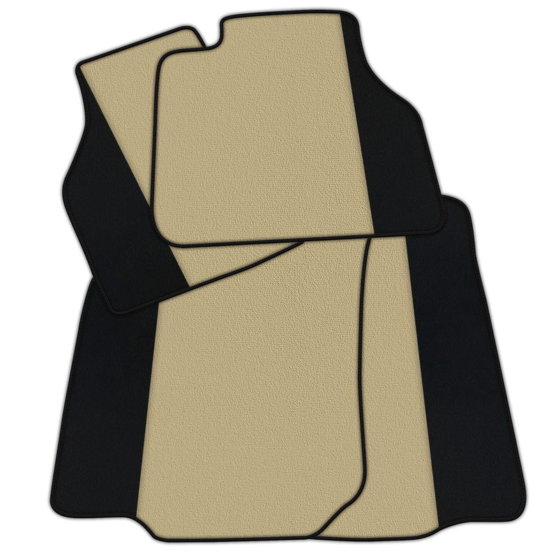 Anpassbare Fußmatten aus Teppich mit Leder für Bentley Flying Spur (2005-2013)