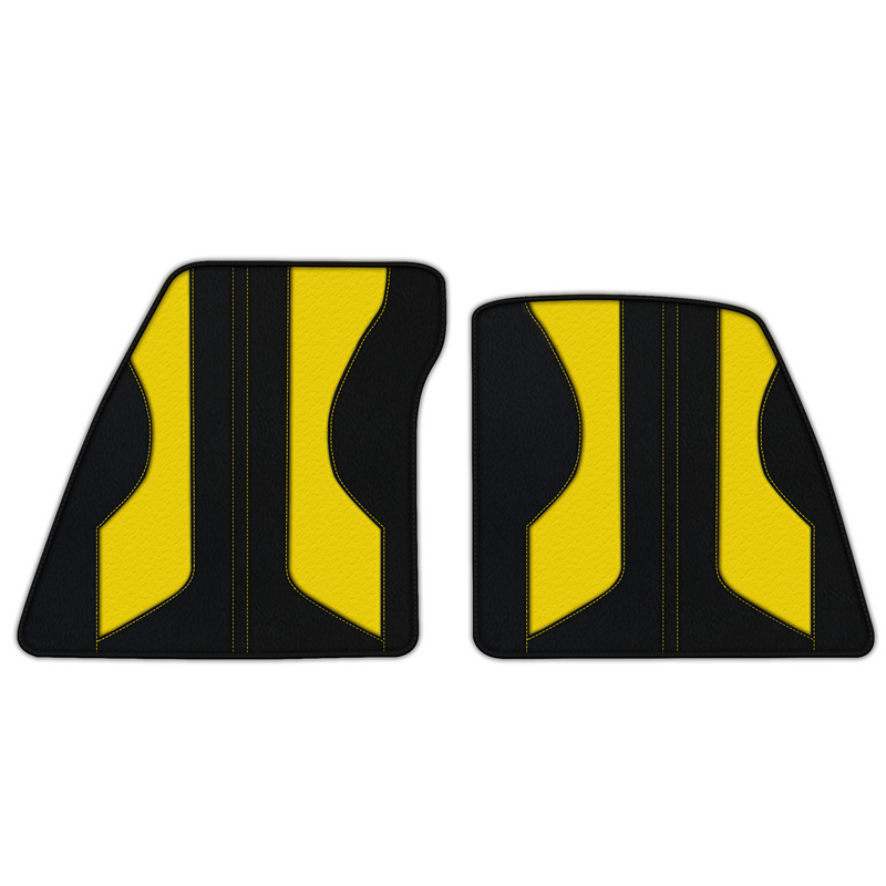 Customizable Leather Floor Mats with Pattern ER56 V2 Edition for Ferrari 296 GTB (2022-2025)