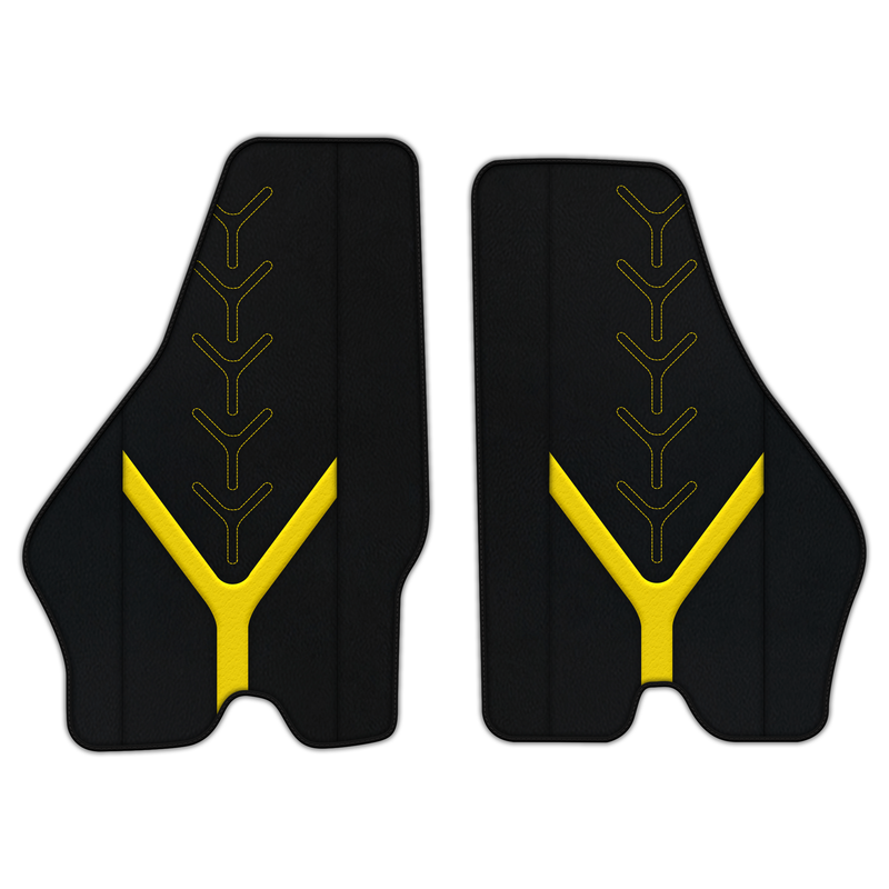 Customizable Leather Floor Mats with AW25 Pattern for Lamborghini Jalpa (1981-1988)