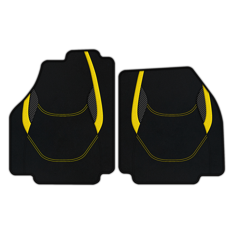 Customizable Leather Floor Mats with AW23 Pattern for Ferrari 488 GTB (2016-2022)