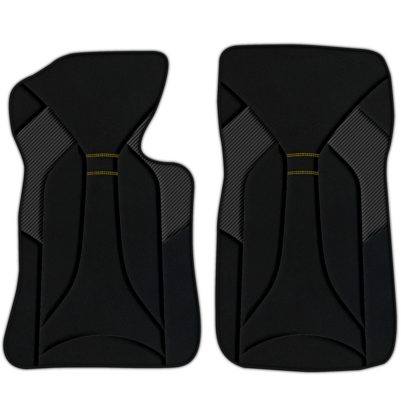 Customizable Leather Floor Mats with AW48 Pattern for Chevrolet Corvette C2 (1963-1967)