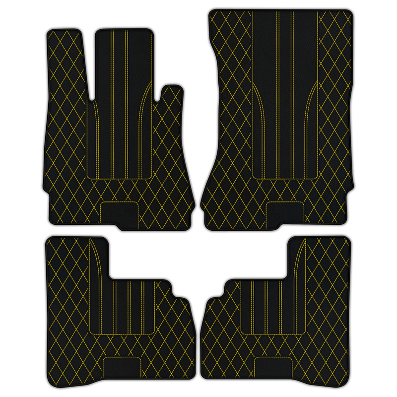 Customizable Leather Floor Mats with AW16 Pattern for Mercedes Benz S-Class W222 (2013-2020) Short Wheelbase