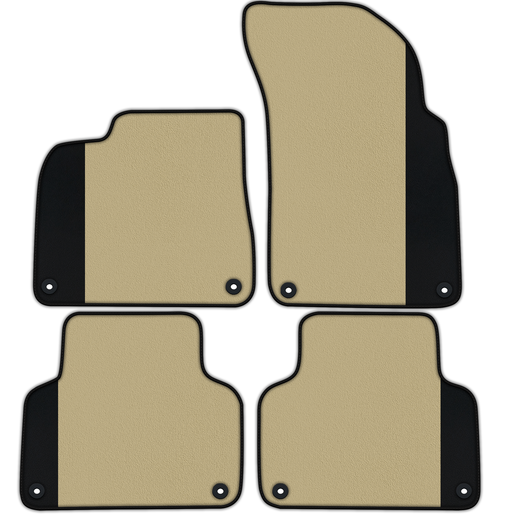 Customizable Floor Mats From Carpet With Leather for Lamborghini Urus (2018-2024)