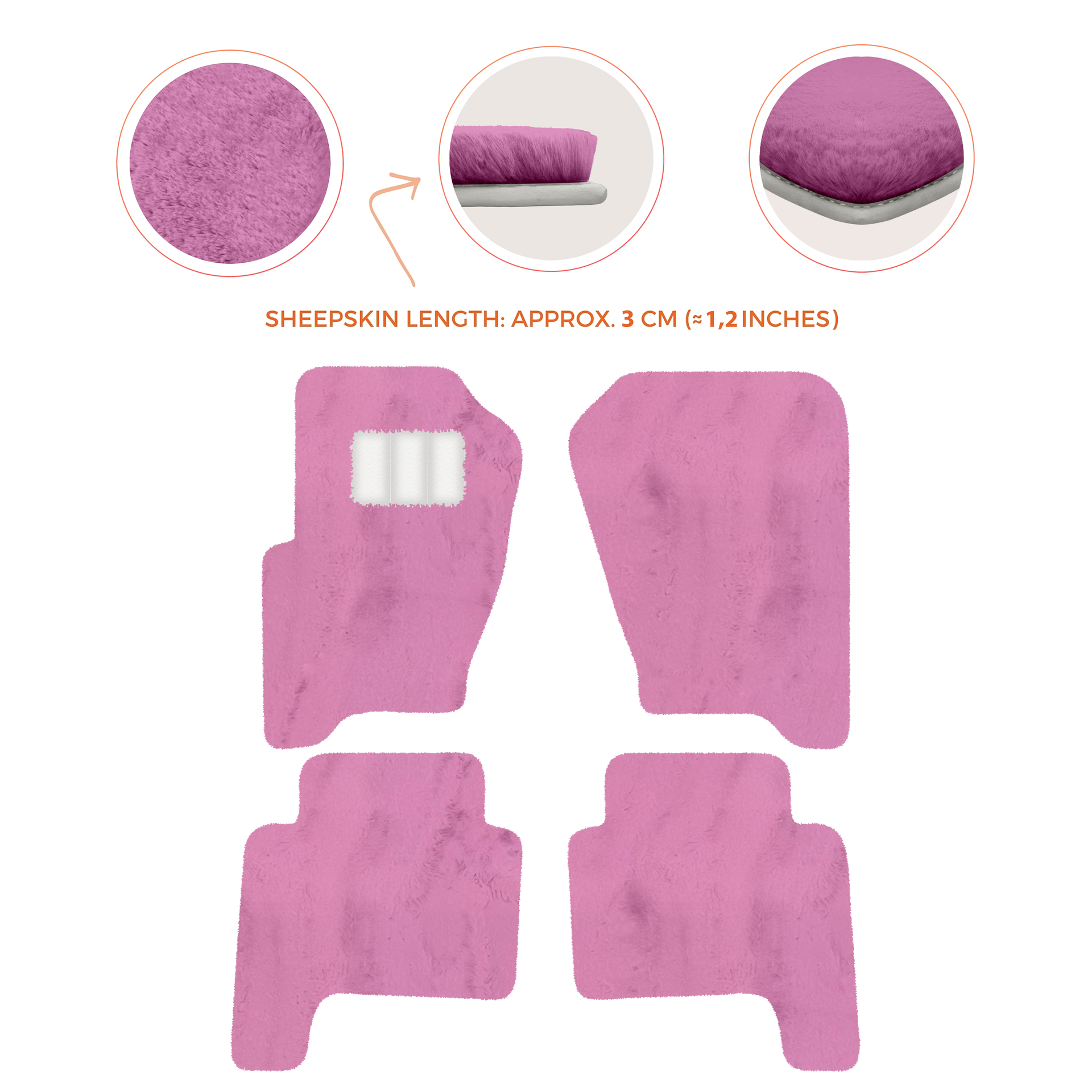 Luxury Sheepskin Floor Mats for Land Rover Discovery (2017-2026)