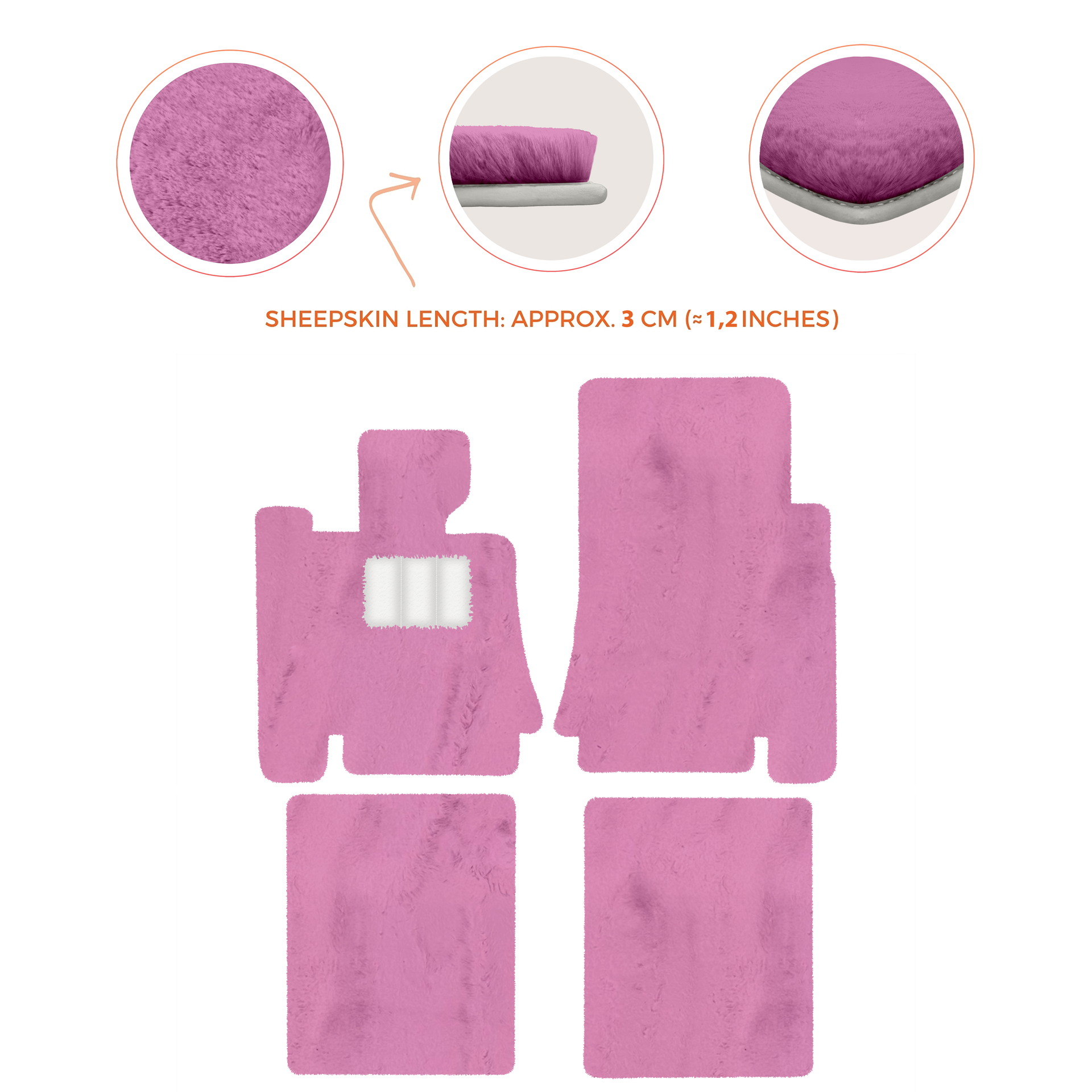 Premium Sheepskin Floor Mats for Bentley Mulsanne (2010-2020)