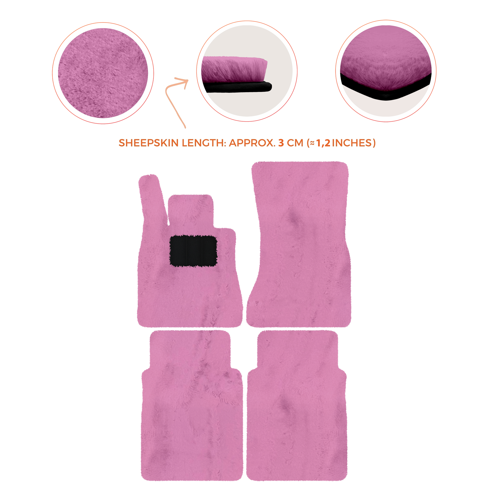 Luxury Sheepskin Floor Mats for Mercedes-Benz G-Class W463 (2018-2023)