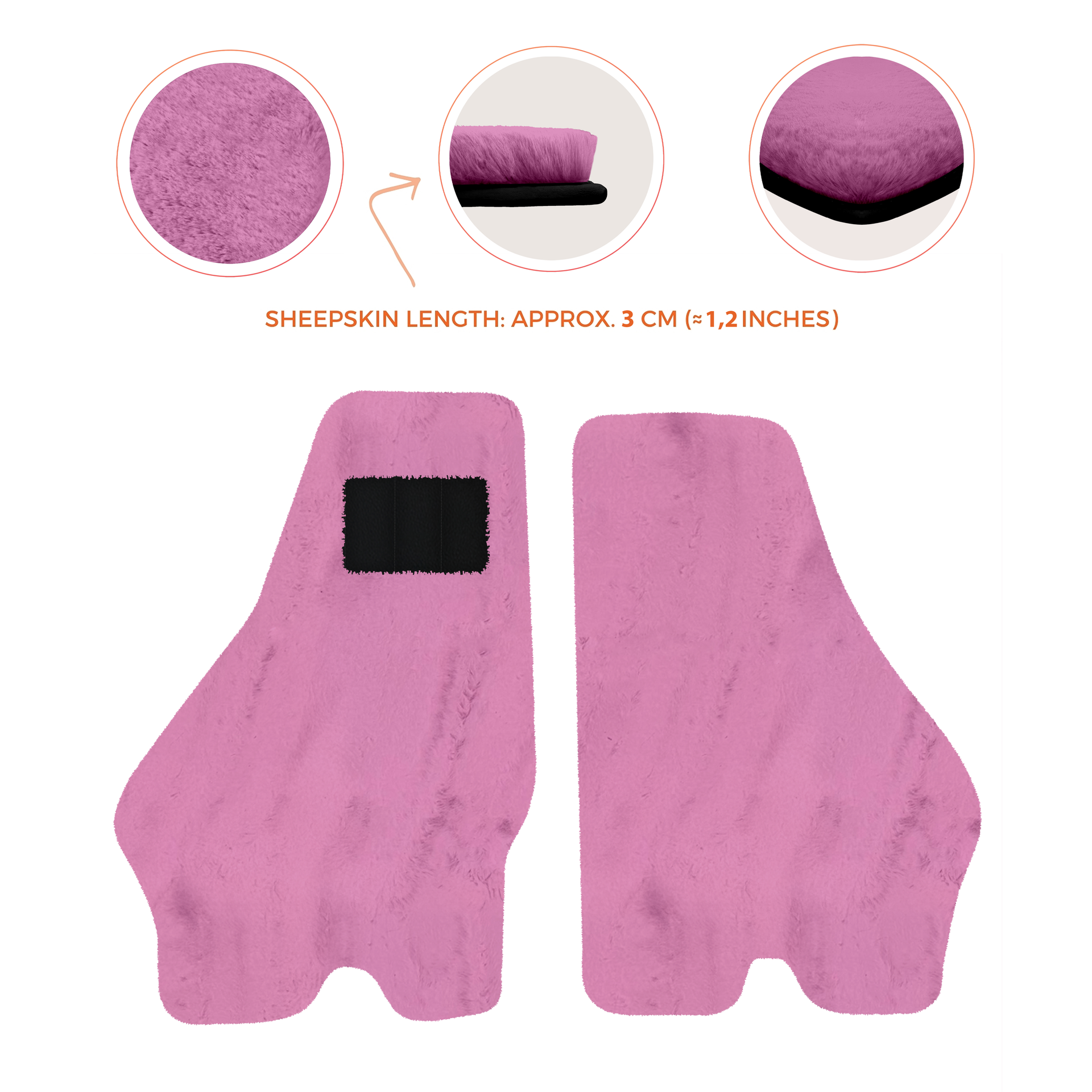 Luxury Sheepskin Floor Mats for Lamborghini Urus (2018-2026)