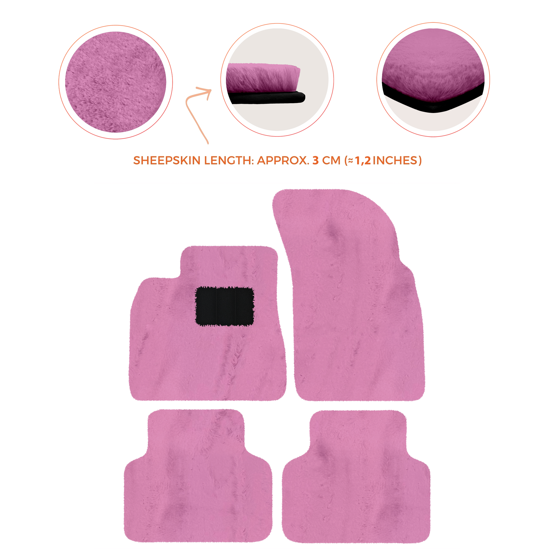 Premium Luxury Sheepskin Floor Mats for Bentley Bentayga 2015-2023