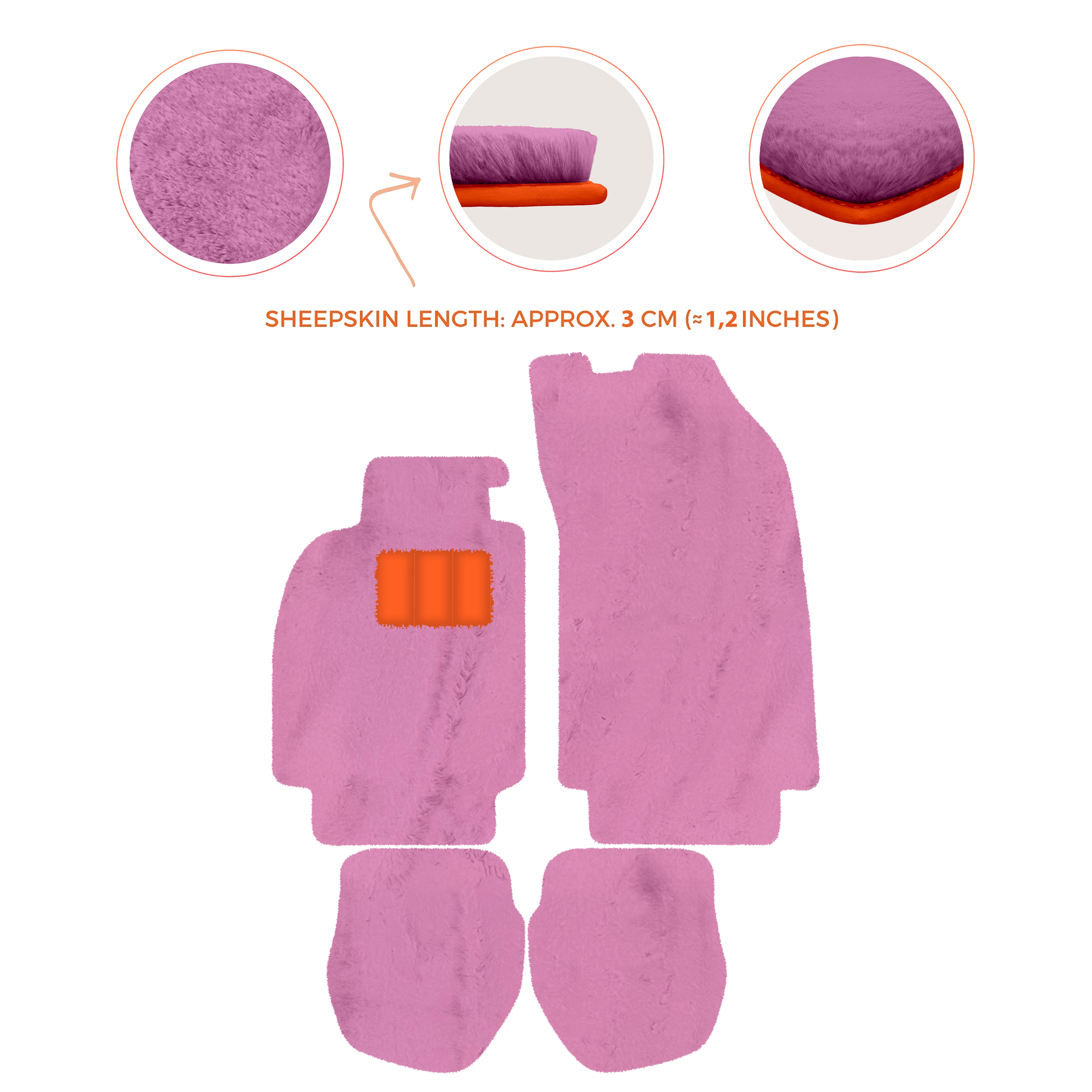 Light Blue Floor Mats for Porsche 964 (1989-1994) with Leather - AutoWin