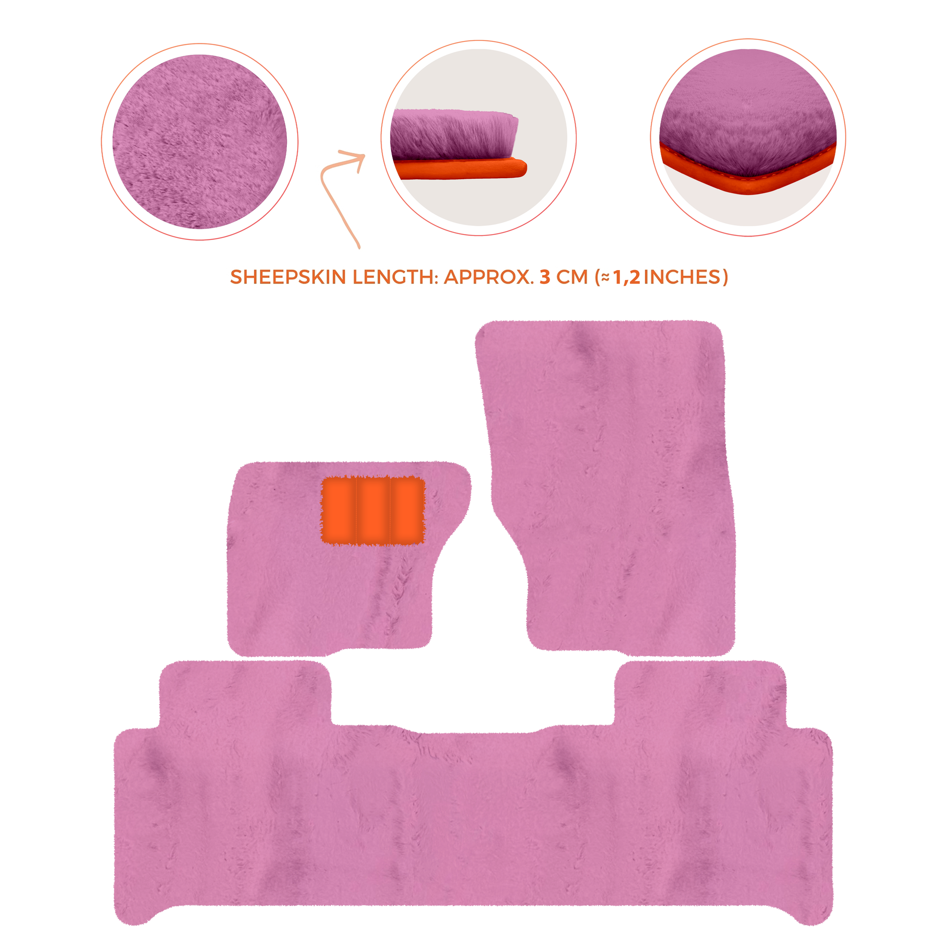 Luxury Sheepskin Floor Mats for Land Rover Discovery (2017-2026)