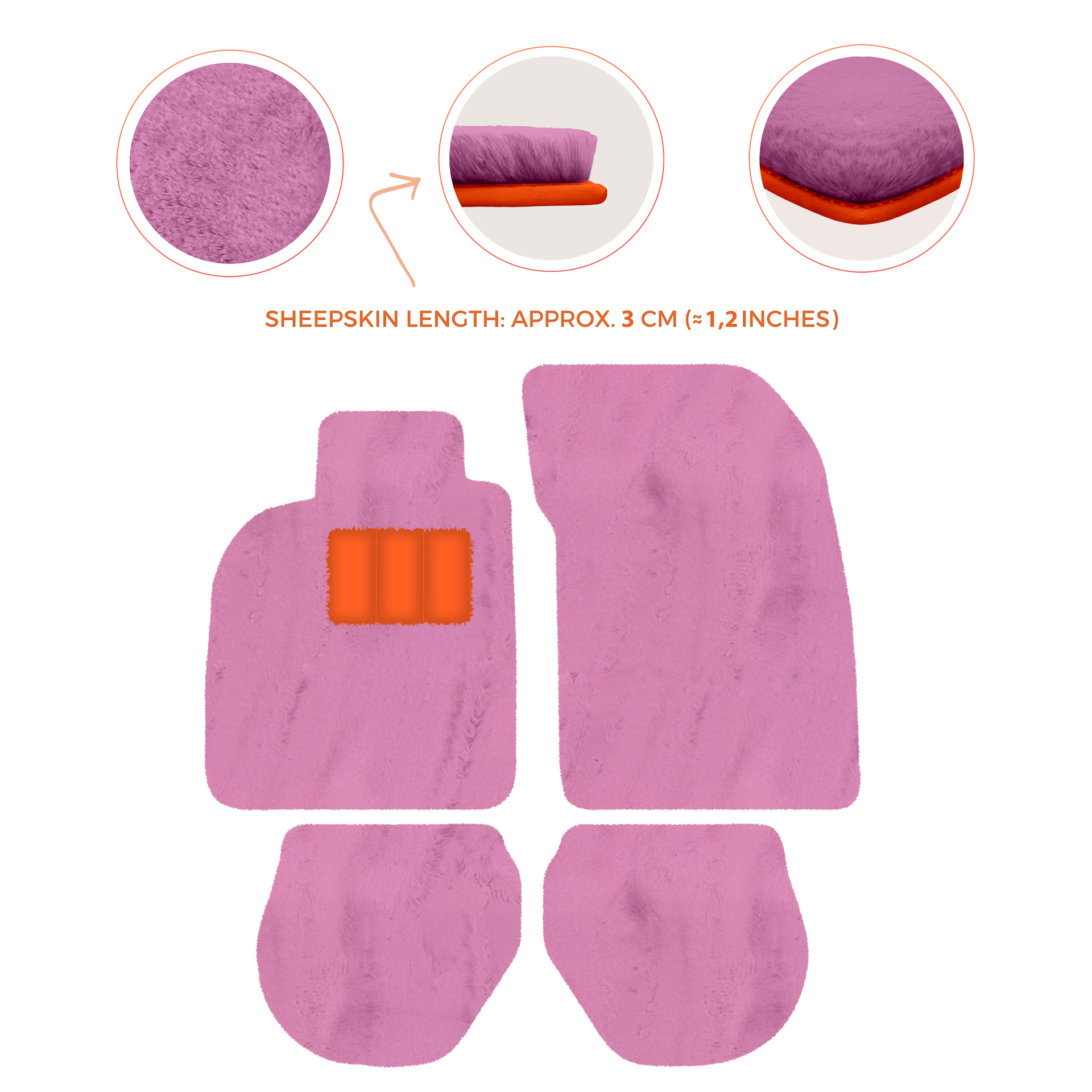 Customizable Leather Floor Mats with Interlaced Hex Pattern for Porsche 911 - 993 (1994-1998) - AutoWin