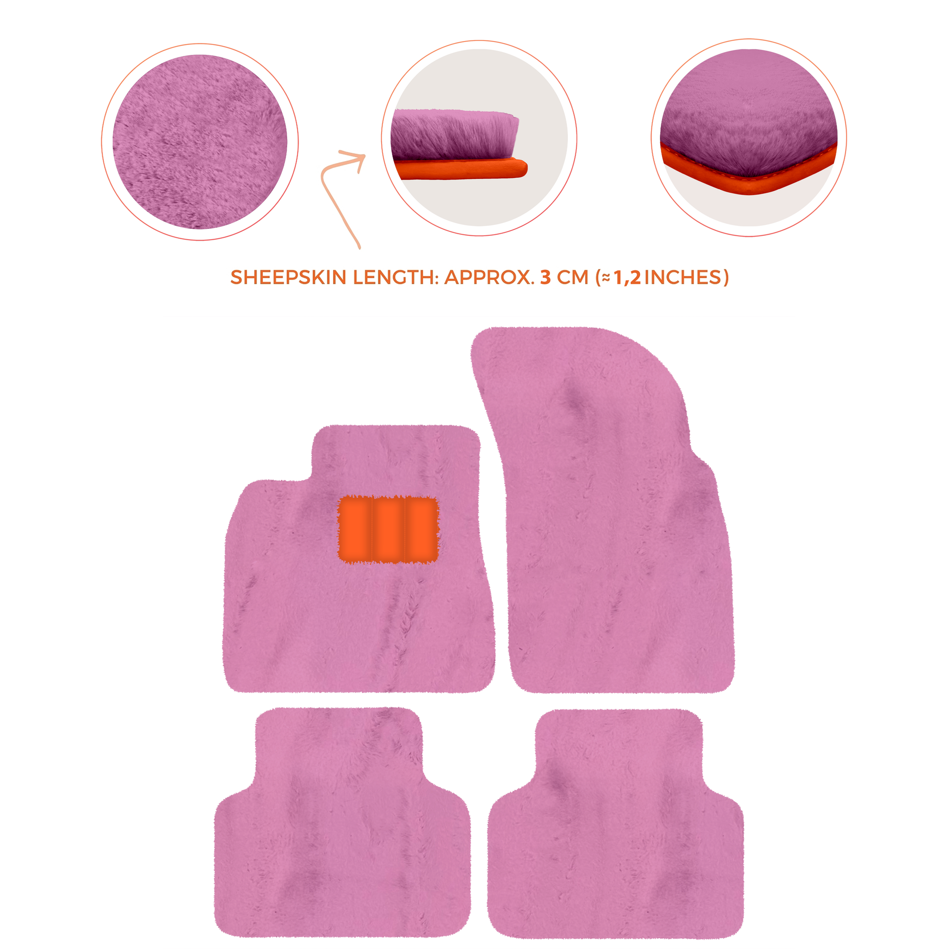 Premium Luxury Sheepskin Floor Mats for Bentley Bentayga 2015-2023