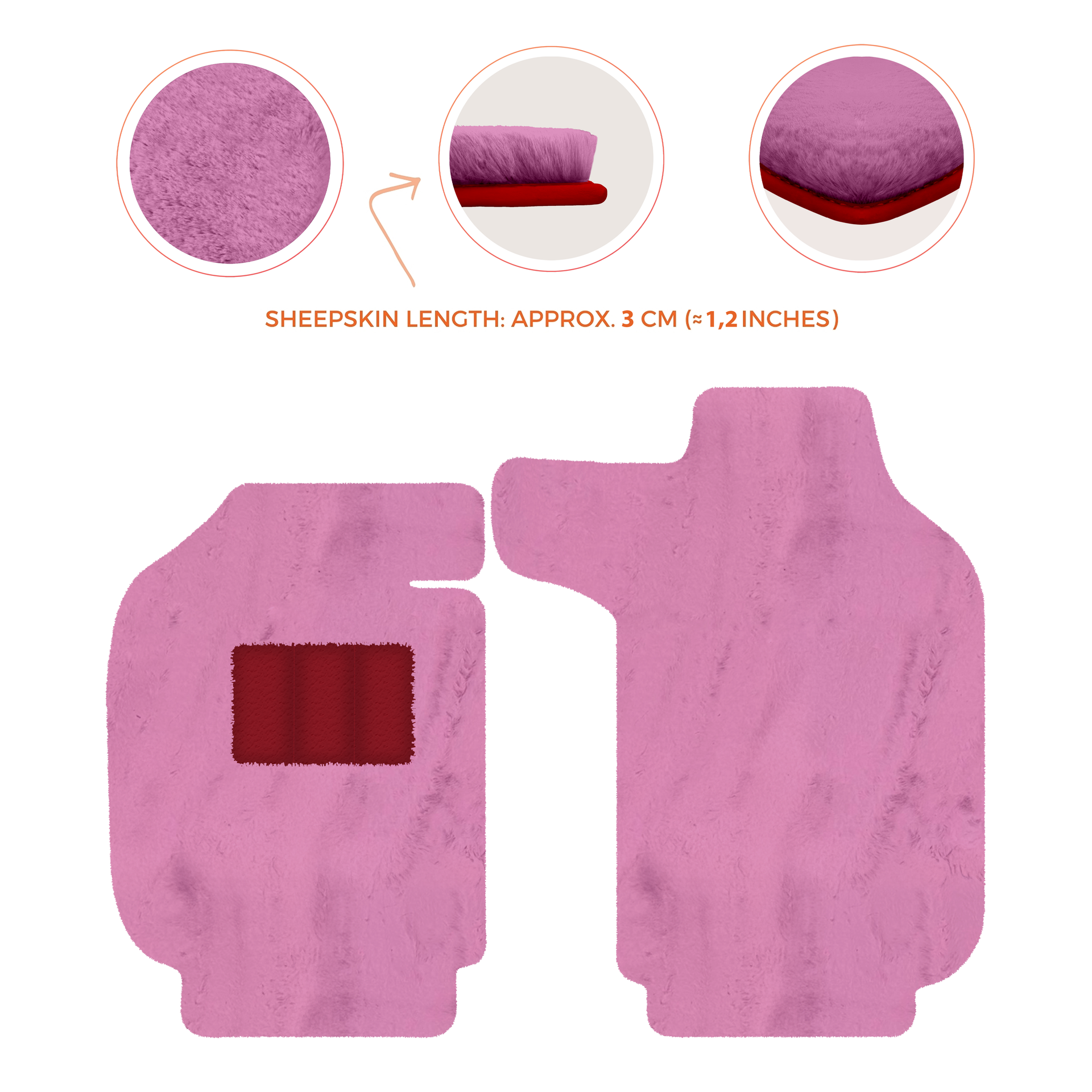 Luxury Sheepskin Floor Mats for Porsche 911 - 992 (2019-2026)