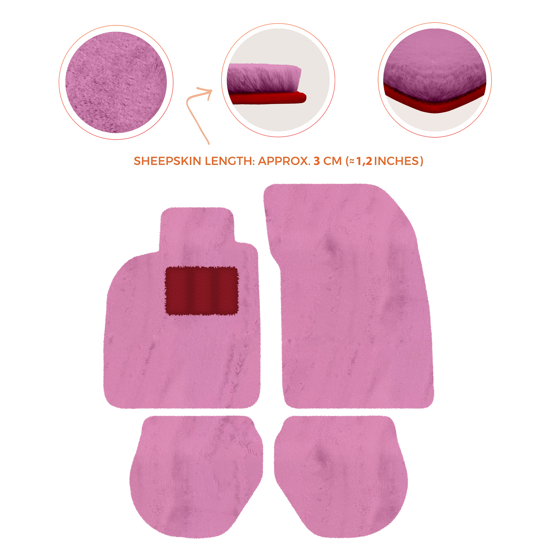 Customizable Leather Floor Mats with Interlaced Hex Pattern for Porsche 911 - 993 (1994-1998) - AutoWin