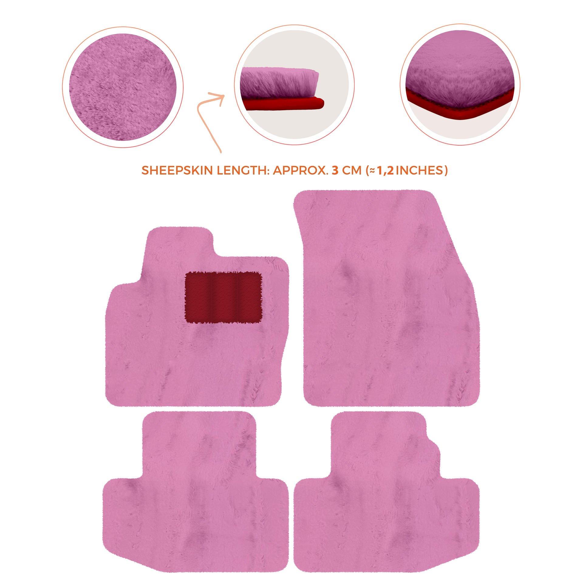 Luxury Sheepskin Floor Mats for Range Rover Sport L460 (2022-2024)