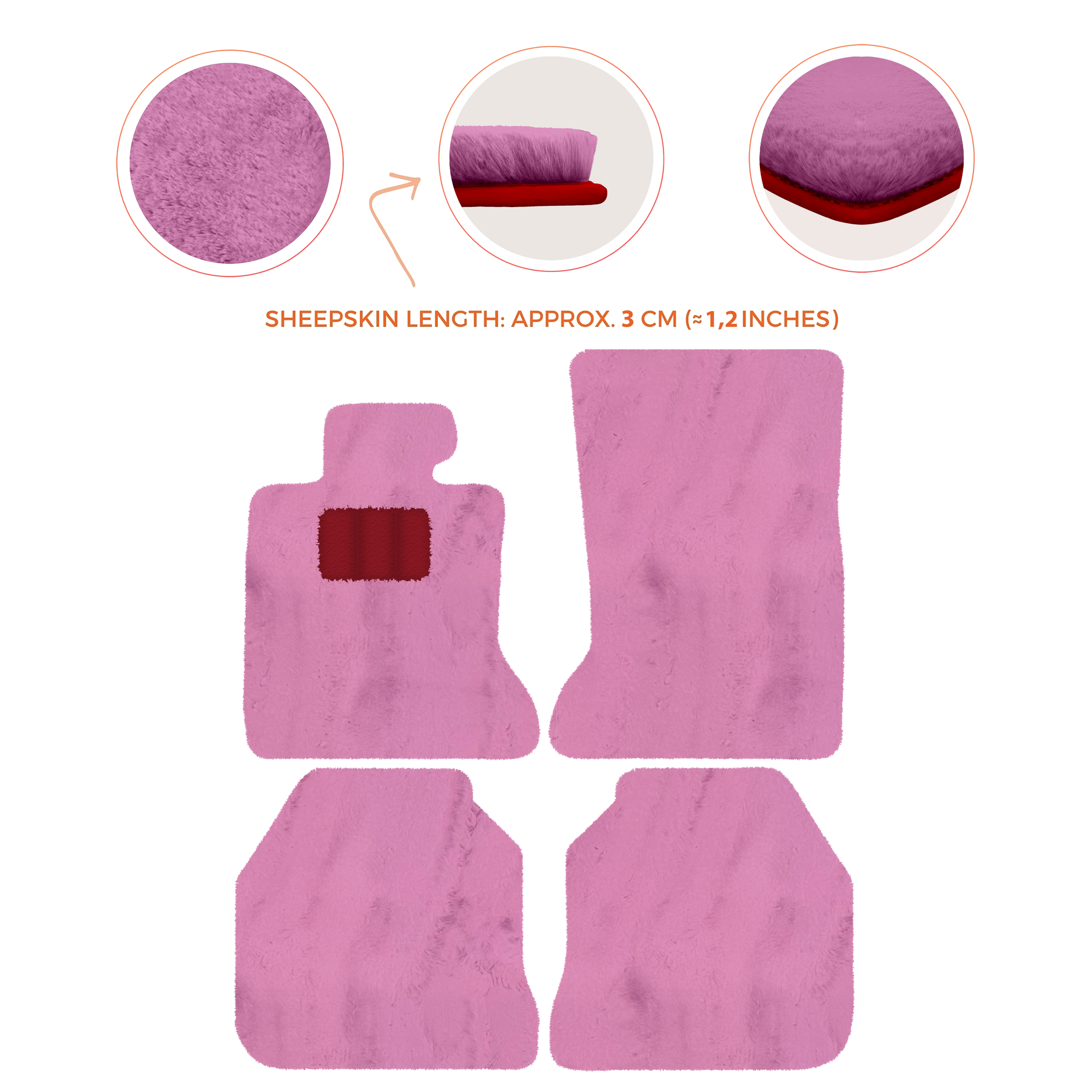 Luxury Sheepskin Floor Mats for Rolls-Royce Ghost RR2 (2010-2014)