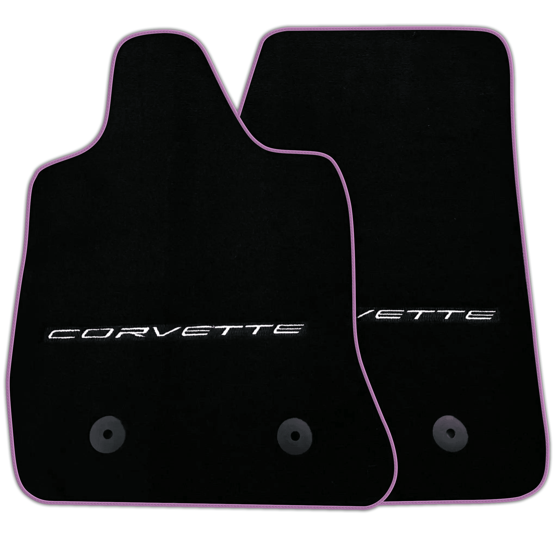 Black Floor Mats for Chevrolet Corvette C7 (2014-2019) | Various Trim Colors
