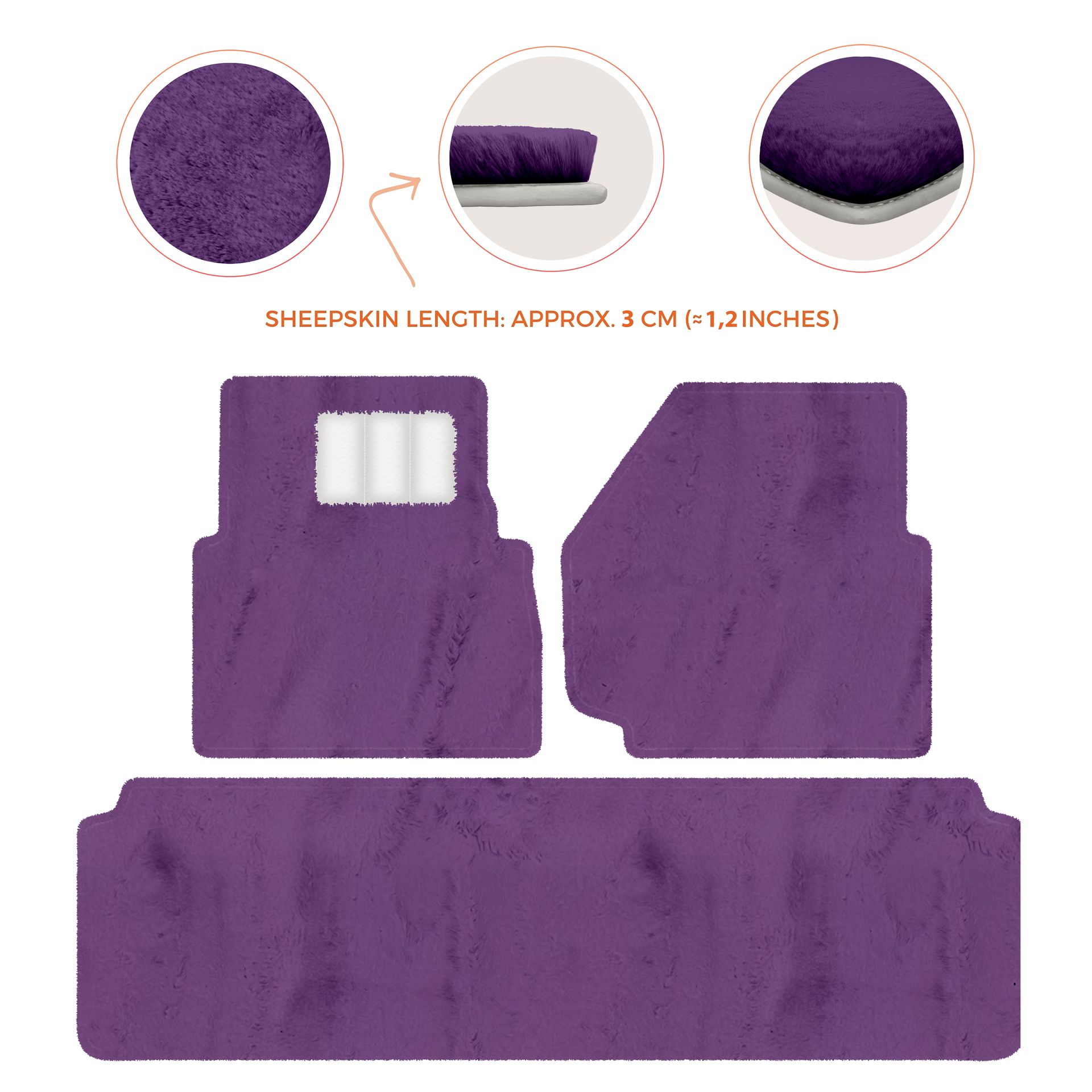 Luxurious Premium Sheepskin Floor Mats for Range Rover (2012-2022)