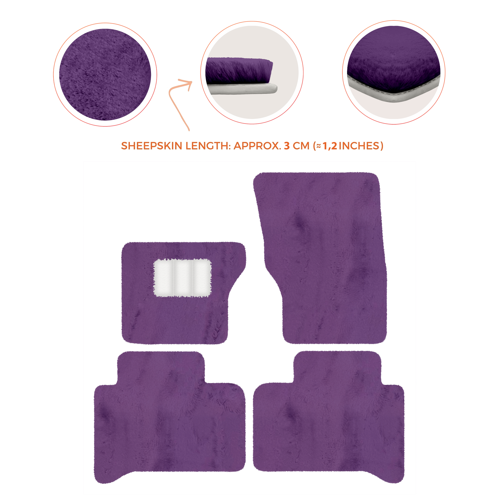 Luxury Sheepskin Floor Mats for Range Rover Velar (2017-2024)