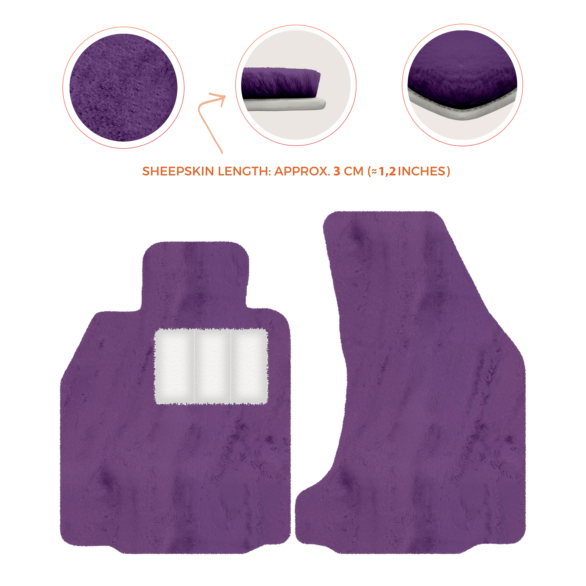 Premium Sheepskin Floor Mats for Porsche 718 Boxster (2016-2023)