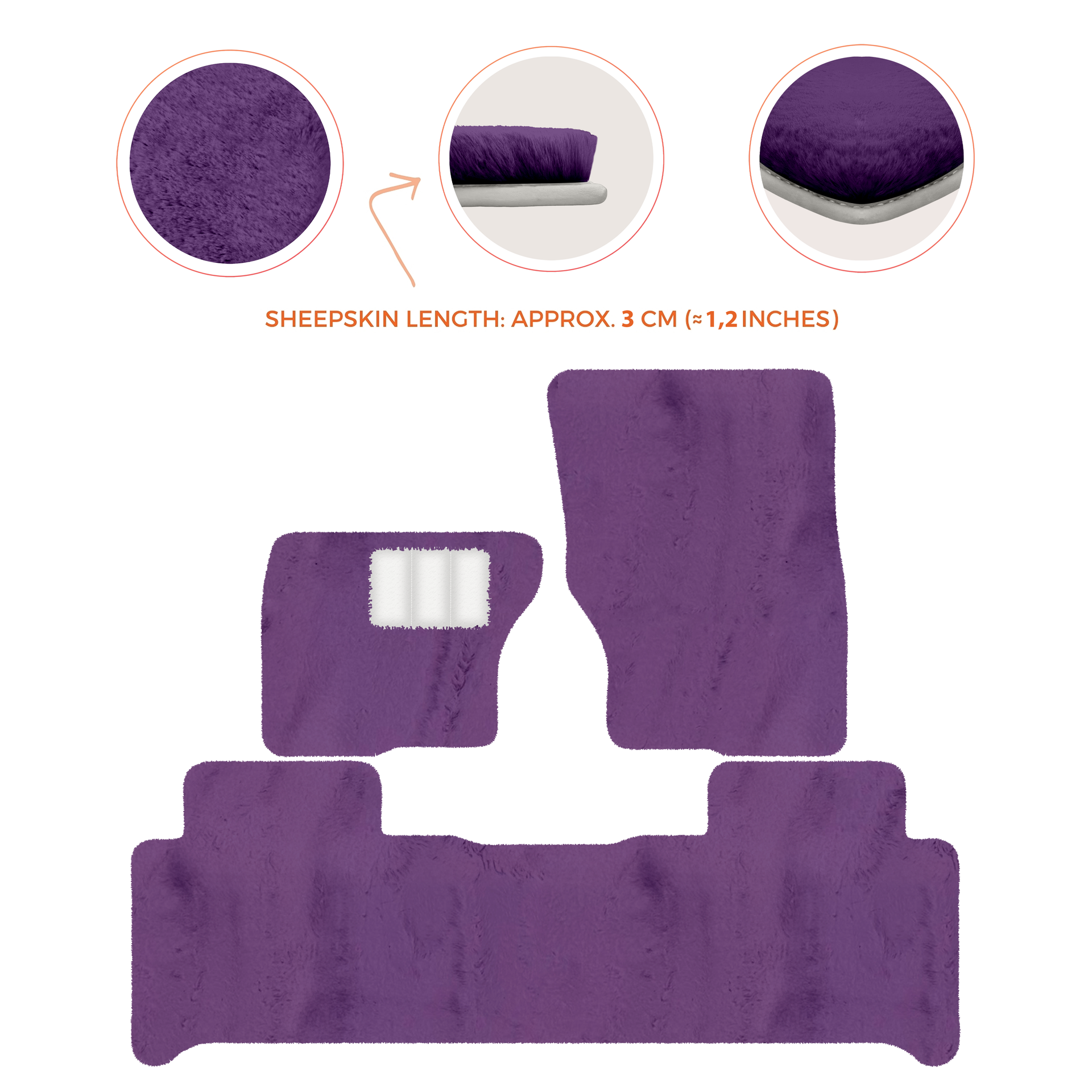 Luxury Sheepskin Floor Mats for Land Rover Discovery (2017-2026)